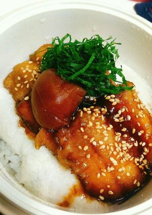 トロロと鰯の蒲焼き丼-レシピのメイン写真