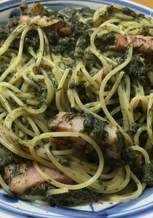 男飯 海苔と柚子胡椒のクリームパスタ-レシピのメイン写真