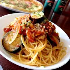 รูปของ 茄子とトマトの絶品パスタ♪
