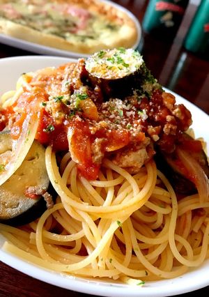 茄子とトマトの絶品パスタ♪-レシピのメイン写真