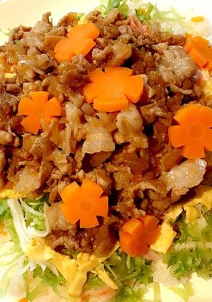 おもてなしに お肉のちらし寿司-レシピのメイン写真