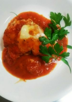 鳥肉、モッツァレラのミニトマト缶グリル-レシピのメイン写真