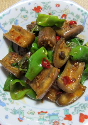 茄子と牛角大王の豆板醤炒め-レシピのメイン写真