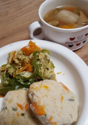 離乳食 同時に三品作り方-レシピのメイン写真