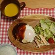 牛肉で作るハンバーグ
