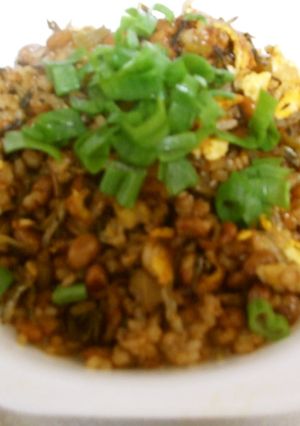 ちょっぴりピリ辛納豆チャーハン-レシピのメイン写真