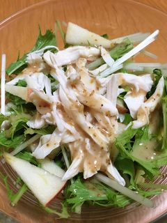 りんごと水菜のさっぱりサラダ☆-レシピのメイン写真