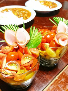 ミニトマトのサラダパフェ☆-レシピのメイン写真