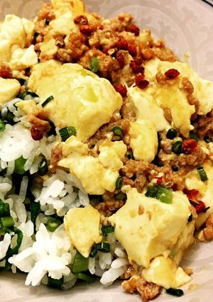 菜飯の花椒マーボー飯-レシピのメイン写真