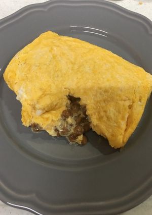 超カンタン！納豆オムレツ-レシピのメイン写真