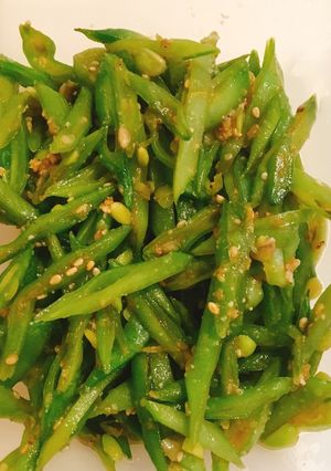 モロッコいんげんの胡麻味噌炒め-レシピのメイン写真
