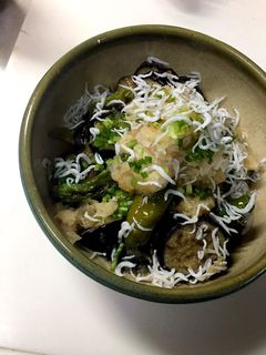 茄子獅子唐しらすの夏のさっぱりおひたし-レシピのメイン写真