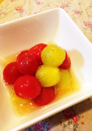 デザートとしても♡ミニトマトのレモン漬け-レシピのメイン写真