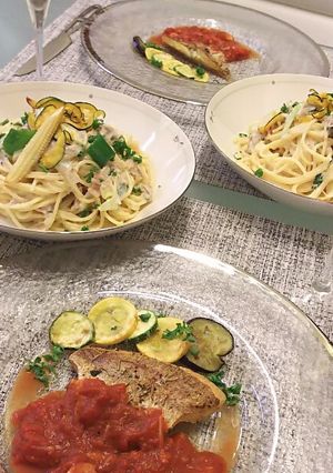 生クリーム無!ツナ・ベーコンミルクパスタ-レシピのメイン写真