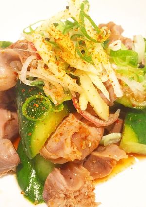 【簡単】冷やして美味しい！砂肝の酢の物♡-レシピのメイン写真