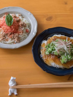 冷凍トマトでパスタ風そうめん-レシピのメイン写真