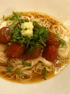 トマトの焦がし醤油そうめん-レシピのメイン写真