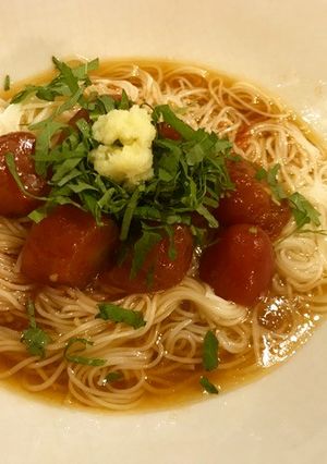 トマトの焦がし醤油そうめん-レシピのメイン写真