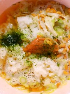 簡単 早い♪朝食に納豆 梅茶漬け*冷や汁-レシピのメイン写真