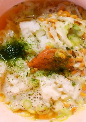 簡単 早い♪朝食に納豆 梅茶漬け＊冷や汁-レシピのメイン写真