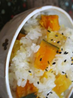 南瓜と薩摩芋のおこわ-レシピのメイン写真