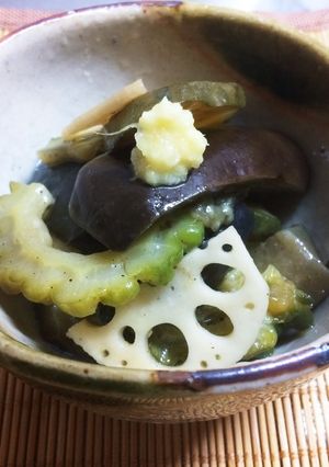 夏野菜の揚げびたし風-レシピのメイン写真