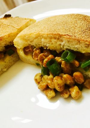 納豆チーズのホットサンド-レシピのメイン写真