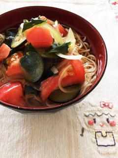 夏ランチに♬夏野菜in冷やしそうめん椀-レシピのメイン写真