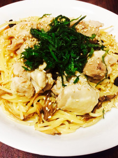 鶏と干しきのこの和風ワンポットパスタ-レシピのメイン写真