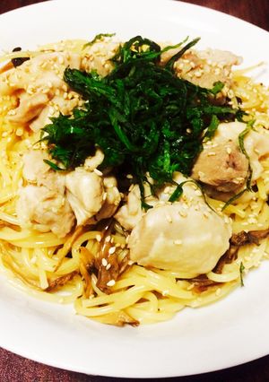 鶏と干しきのこの和風ワンポットパスタ-レシピのメイン写真