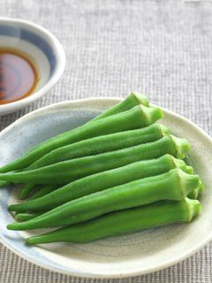 簡単 ゆでオクラ(丸オクラ)の麺つゆ味-レシピのメイン写真