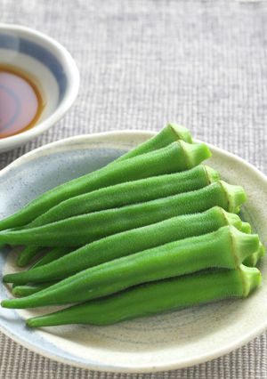 簡単　ゆでオクラ（丸オクラ）の麺つゆ味-レシピのメイン写真