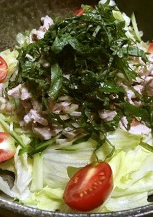 豚しゃぶサラダ 梅風味-レシピのメイン写真