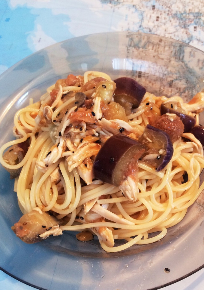 ささみとなすのさっぱりパスタ-レシピのメイン写真