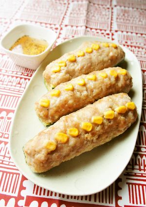 ❁酢こしょ旨～レンチンズッキーニ焼売風❁-レシピのメイン写真