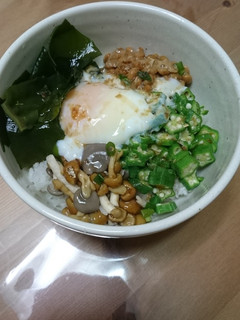 便秘解消!簡単ネバネバづくし丼-レシピのメイン写真