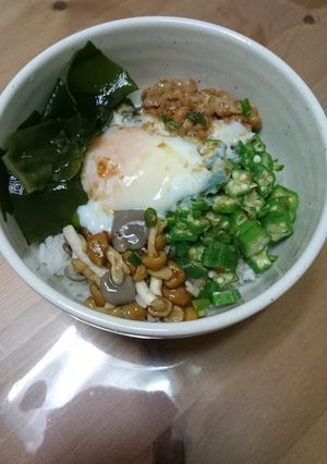 便秘解消！簡単ネバネバづくし丼-レシピのメイン写真