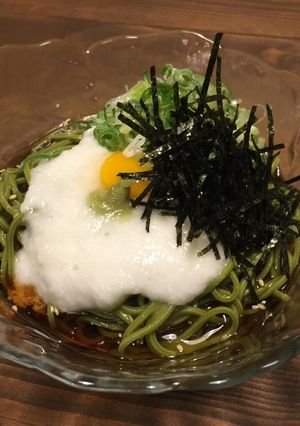 【夏の定番】◎とろろでさっぱり茶そば◎-レシピのメイン写真