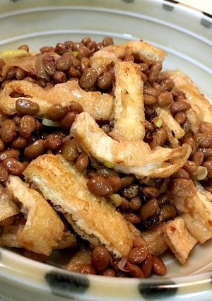 御飯が進む 納豆と油揚げ炒め-レシピのメイン写真