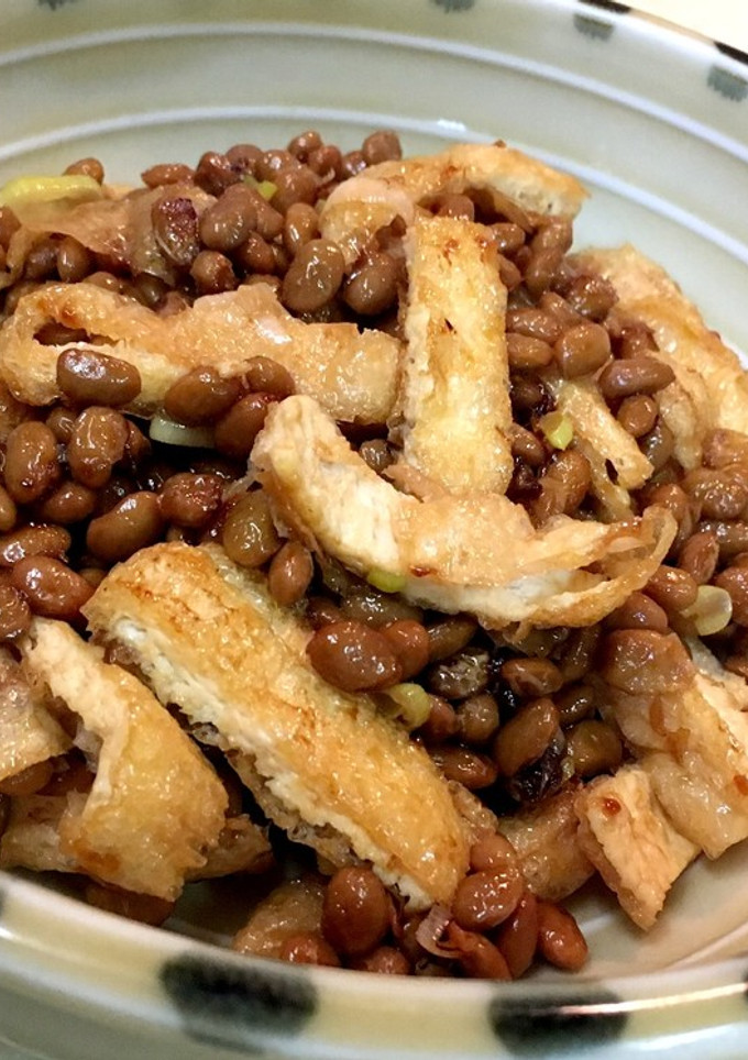 御飯が進む 納豆と油揚げ炒め-レシピのメイン写真