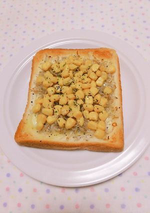 [ヘルシー♪じゃこチーズコーントースト]-レシピのメイン写真