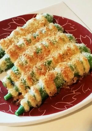 簡単！オクラのチーズパン粉焼き-レシピのメイン写真