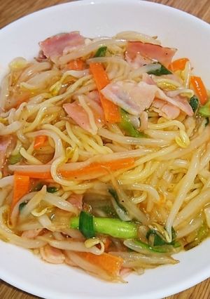 八宝菜の素で簡単あんかけ焼きそば-レシピのメイン写真