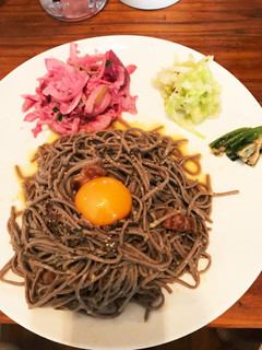 蕎麦 De カルボナーラ-レシピのメイン写真