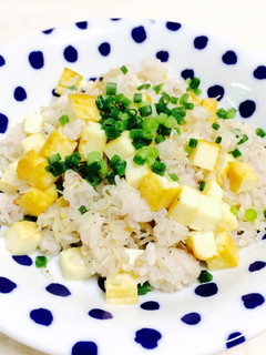 【 厚揚げとしらすのあっさり炒飯 】-レシピのメイン写真