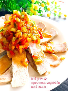 簡単☆カラフル野菜の海苔ドレッシング-レシピのメイン写真