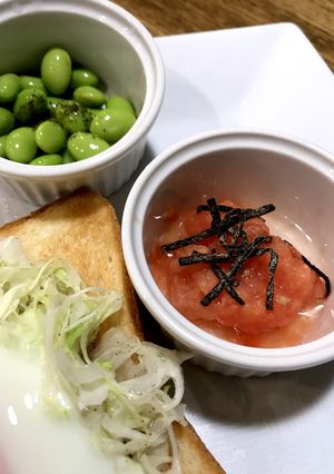 さっぱり☆冷凍トマト下ろし&塩昆布ソース-レシピのメイン写真