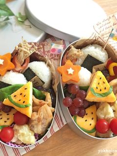 簡単☆卵焼き☆スイカ弁当♩-レシピのメイン写真