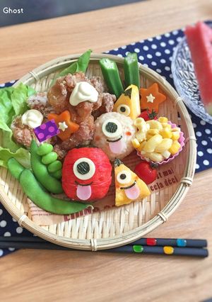 簡単☆可愛いオバケ☆ランチプレート♩-レシピのメイン写真