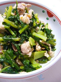 大根葉と豚肉の炒め煮:レオン亭-レシピのメイン写真